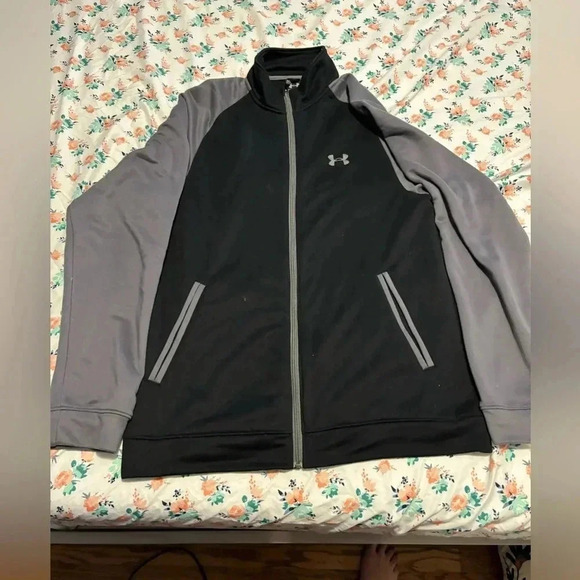 Under Armour Other - Under Armour black and gray zip up fleece. Size medium hundred percent polyester